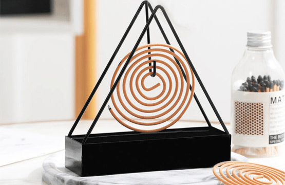 Modern Mosquito Coil Holder Safe Stylish Metal Wall Mounted Decorative Coil Stand