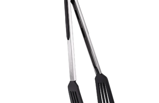 Stainless Steel Silicone Cooking Tongs Heat Resistant Non Slip Kitchen Tool