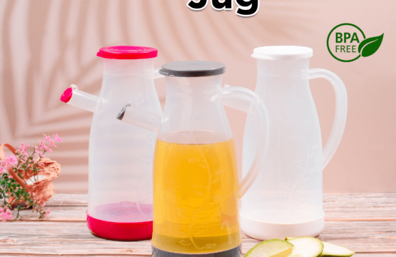 Maxware Trickle Jug for Oil Water and Beverages 1000ml Plastic Pouring Jug