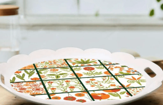 Urban Trends Round Serving Tray - Premium Quality Acrylic Serving Tray for Elegant Entertaining - Image 4