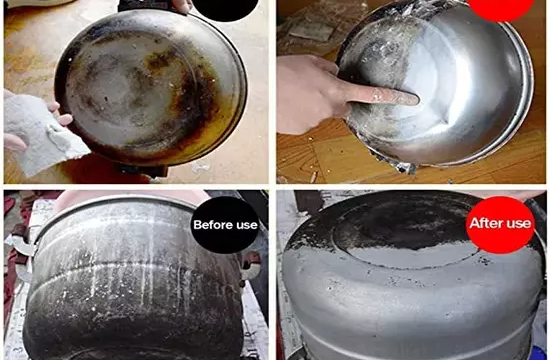 Powerful Stainless Steel Cookware Cleaning Paste for Tough Stains Grease Removal and Sparkling Shine - Image 2