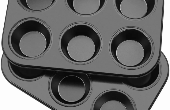 Muffin Tray Cupcake Baking Pan - 6 Cups Carbon Steel With Non-Stick Coating, Durable and Easy to Clean, Multi-Functional Gourmet Bowl Maker - Image 3