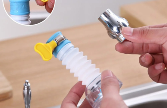 Faucet Foldable 360 Degree Rotation Water Saving Faucet Sprayer - Image 4