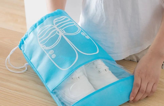 1 Piece Waterproof & Dustproof Shoes Drawstring Storage Bag - Image 3