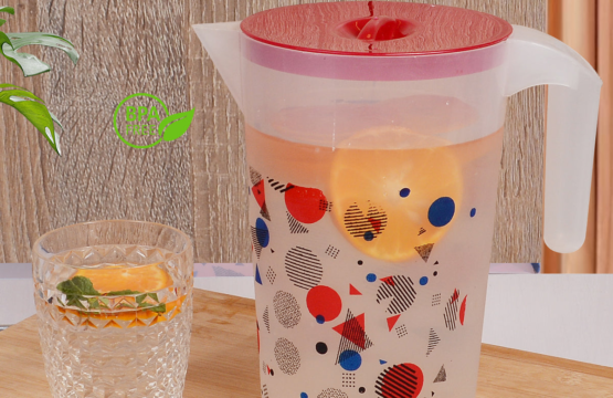 Treat Jug (2000 ml) - Large Handle-Equipped Plastic Pitcher for Water, Milk, Juice - Easy Pouring & Cleaning - Image 2