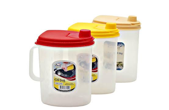 1 Liter Plastic Oil Jug - Stylish, Durable, Leakproof Oil Dispenser for Kitchen - Image 3