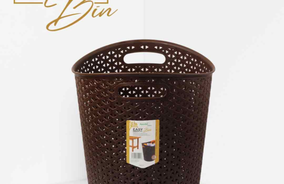 Easy Waste Paper Trash Bin - Lightweight, Sturdy & Functional Waste Disposal Solution (Random Color) - Image 2