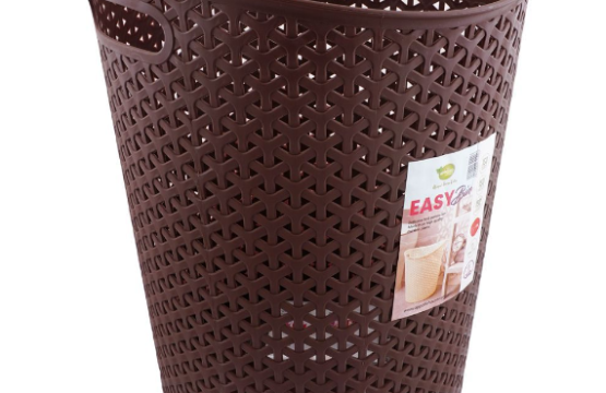 Easy Waste Paper Trash Bin - Lightweight, Sturdy & Functional Waste Disposal Solution (Random Color) - Image 4