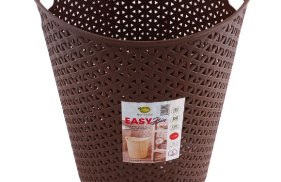 Easy Waste Paper Trash Bin - Lightweight, Sturdy & Functional Waste Disposal Solution (Random Color) - Image 5