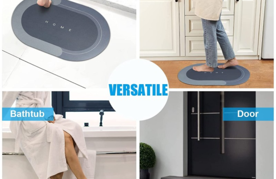 Water Absorbent Non-Slip Bath Mat Soft and Durable Bath Carpet for Bathroom, Shower, Tub, Kitchen, and Entryway - Image 2