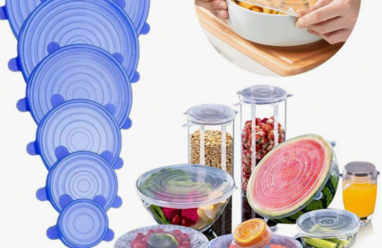 6 pcs Eco-Friendly Silicone Bowl Covers - Stretchable Food Lids for Versatile Container Sizes, Air-Tight Seal, Reusable & Dishwasher Safe, Keeps Food Fresh and Fly-Free - Image 2