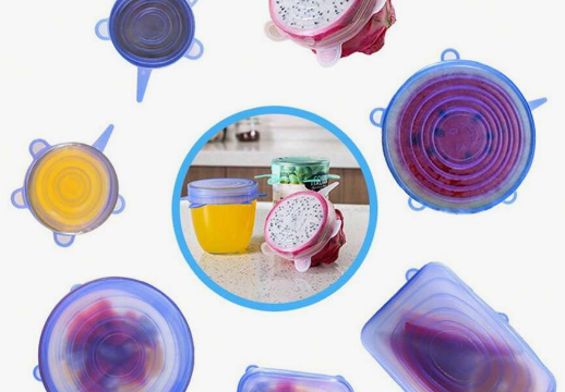 6 pcs Eco-Friendly Silicone Bowl Covers - Stretchable Food Lids for Versatile Container Sizes, Air-Tight Seal, Reusable & Dishwasher Safe, Keeps Food Fresh and Fly-Free - Image 4