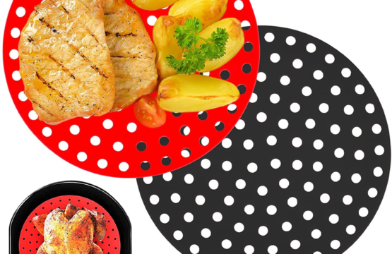 1Pcs Reusable Silicone Air Fryer Liner - 23x23