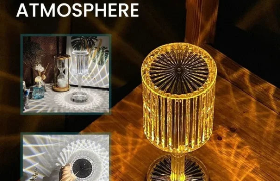 RGB Diamond Lamp with Touch Control | Multi-Color Rechargeable LED Table Lamp - Image 3