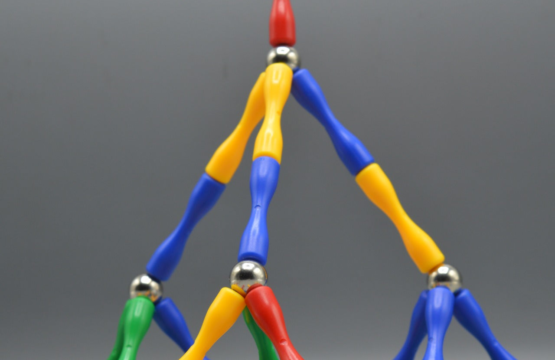 Master Magnetic Construction Toy - 63-Piece Magnetic Building Set for Kids - Create Spatial Figures with Colorful Magnetic Balls and Sticks - Ideal for Boys and Girls Age 3+ - Image 3