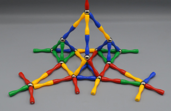 Master Magnetic Construction Toy - 63-Piece Magnetic Building Set for Kids - Create Spatial Figures with Colorful Magnetic Balls and Sticks - Ideal for Boys and Girls Age 3+ - Image 4