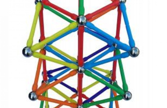Master Magnetic Construction Toy - 63-Piece Magnetic Building Set for Kids - Create Spatial Figures with Colorful Magnetic Balls and Sticks - Ideal for Boys and Girls Age 3+ - Image 6