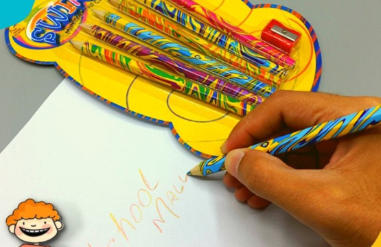 Multicoloured Pencils 6 in 1 Pack with Sharpener - Image 3