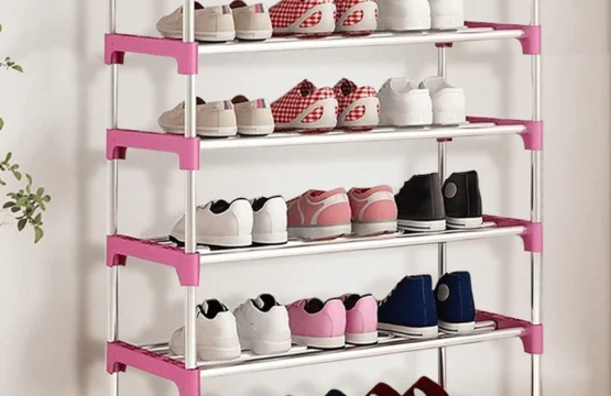 Shoe Rack Cabinet Organizer - 6-Layer Assemble Shoe Shelf for Home Living Room Furniture - Image 5