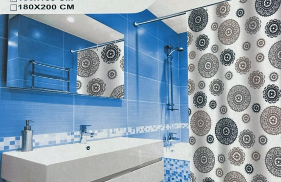 Shower Curtain Mold Resistant- 180 x 200cm