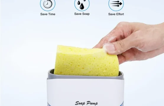 Push Sponge Soap Dispenser for Easy and Mess Free Dishwashing - Image 4