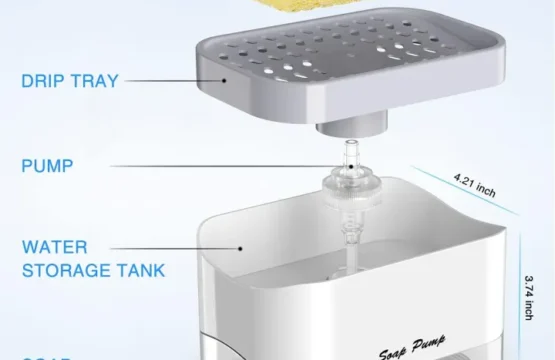 Push Sponge Soap Dispenser for Easy and Mess Free Dishwashing - Image 3
