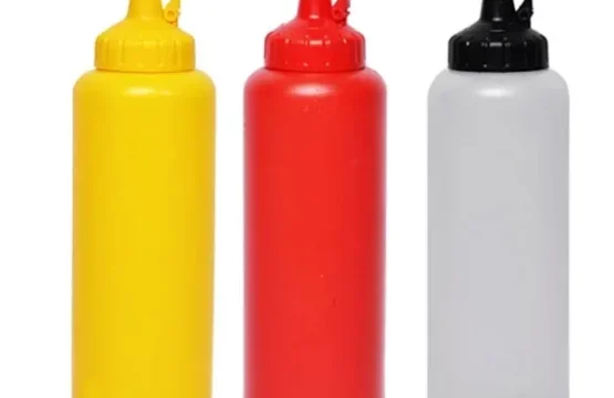 Ziba Plastic Ketchup Bottle 350ml – Durable Sauce Dispenser with Stylish Design