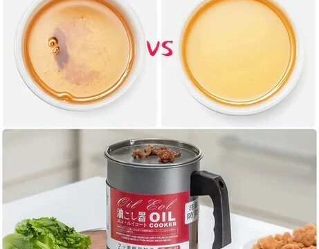 Fryer Oil Filter Pot 1.4L Stainless Steel Cooking Oil Container - Image 5