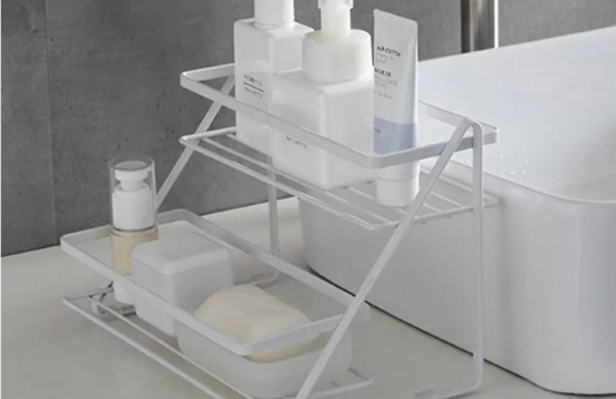 2 layer Rack Stainless Steel Multipurpose Rack jar shampoo holderKitchen Rack Stand Kitchen Accessories - Image 4