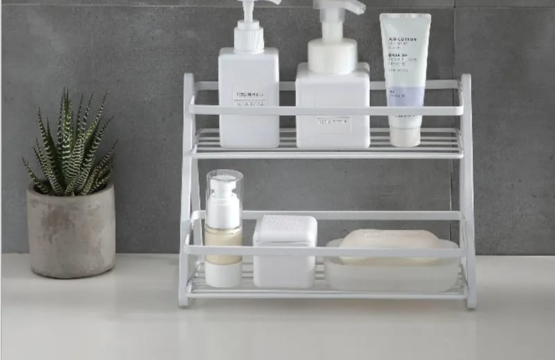 2 layer Rack Stainless Steel Multipurpose Rack jar shampoo holderKitchen Rack Stand Kitchen Accessories - Image 5