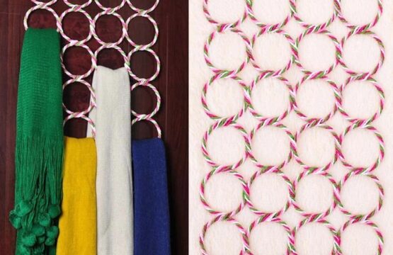 28-Hole Ring Rope Scarf Hanger - Image 5