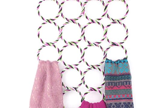 28-Hole Ring Rope Scarf Hanger - Image 2
