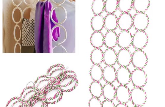 28-Hole Ring Rope Scarf Hanger