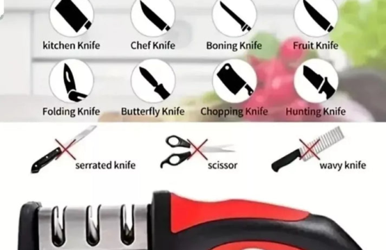 3 in 1 Professional Knife Sharpener for Kitchen Stainless Steel Knives - Image 4