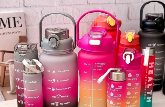 3 Pieces Water Bottle Set with Straw - 2000ml, 700ml, 270ml - Image 5