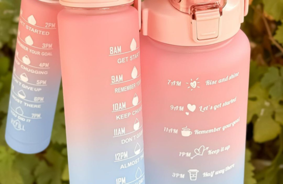 3 Pieces Water Bottle Set with Straw - 2000ml, 700ml, 270ml - Image 2