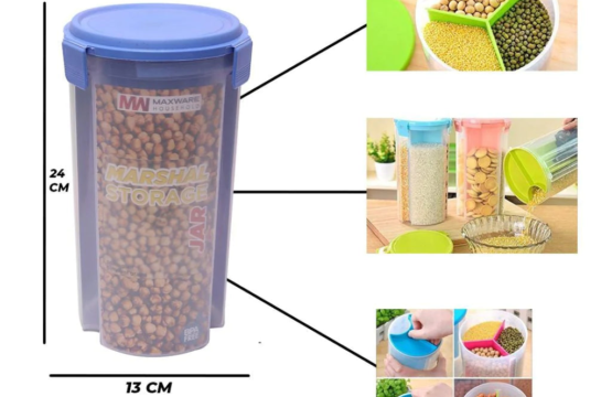 3 Portion Air Tight Storage Container - Image 2