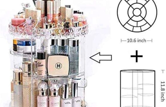360 Degree Rotating Cosmetic Storage BoxMakeup Organizer - Image 2