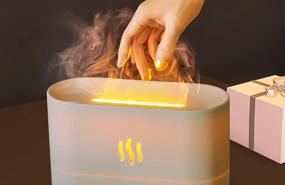 3D Flame Ultrasonic Fire Fragrant Air Humidifier