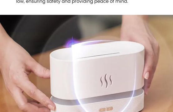3D Flame Ultrasonic Fire Fragrant Air Humidifier - Image 4