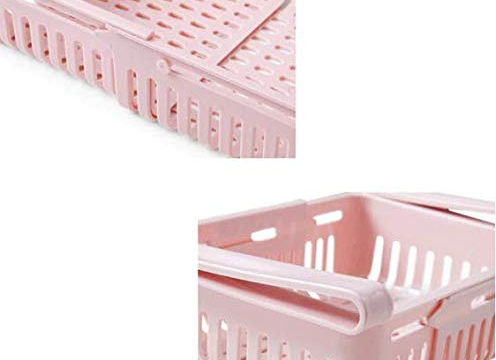 Adjustable Fridge Storage Basket Expandable Refrigerator Organizer Space Saving Drawer Tray - Image 3