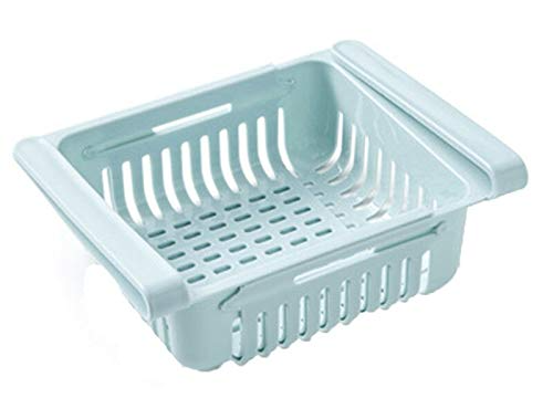 Adjustable Fridge Storage Basket Expandable Refrigerator Organizer Space Saving Drawer Tray - Image 6
