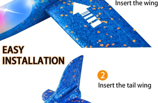 Airplane Launcher Toy - Bubble Catapult Plane with Two Flight Modes | Fun Foam Glider for Kids - Image 2