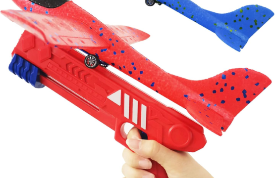 Airplane Launcher Toy - Bubble Catapult Plane with Two Flight Modes | Fun Foam Glider for Kids