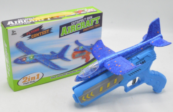 Airplane Launcher Toy - Bubble Catapult Plane with Two Flight Modes | Fun Foam Glider for Kids - Image 4