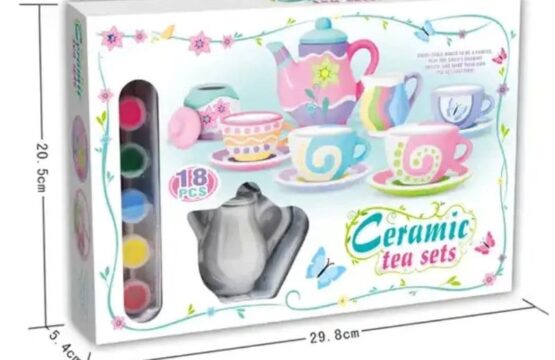 Ceramic Tea Set For Kids Ages 3+ - Image 2
