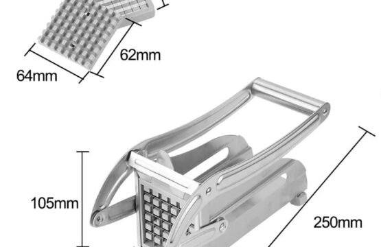 STAINLESS STEEL FRENCH FRIES POTATO CHIPS STRIP CUTTER MACHINE WITH BLADE - Image 3
