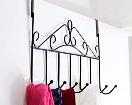 Door 7 Hook Rack Coat, Hat, Belt, Towels - Image 2
