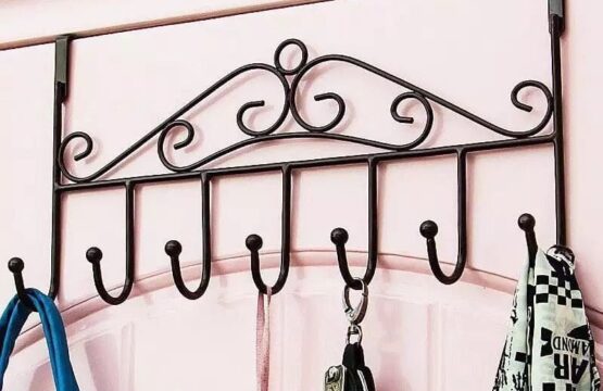 Door 7 Hook Rack Coat, Hat, Belt, Towels