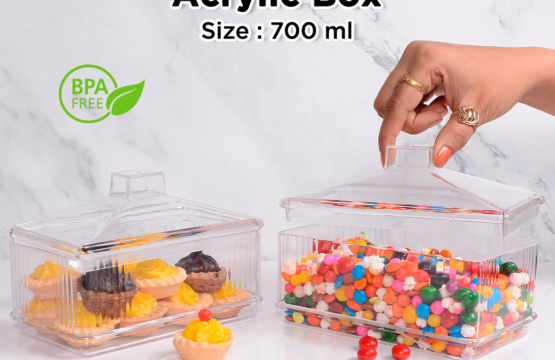 Flash Acrylic Box 700ml 1 Piece